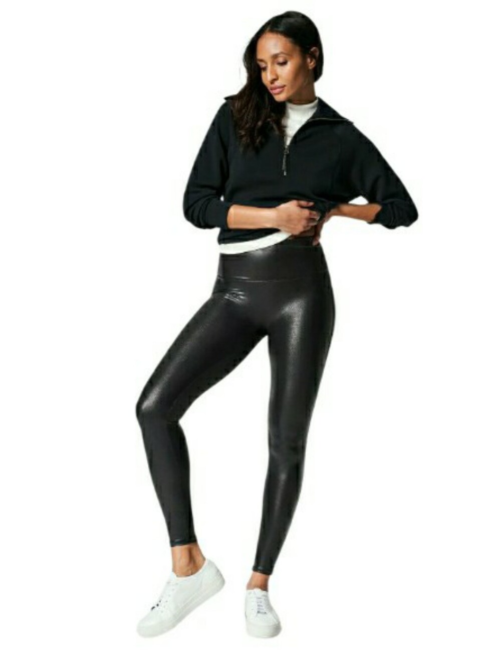 SPANX Faux Leather Leggings- S